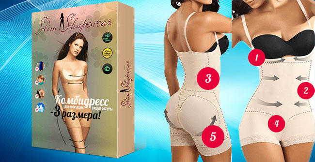 Slim Shapewear комбидресс для коррекции фигуры особенности